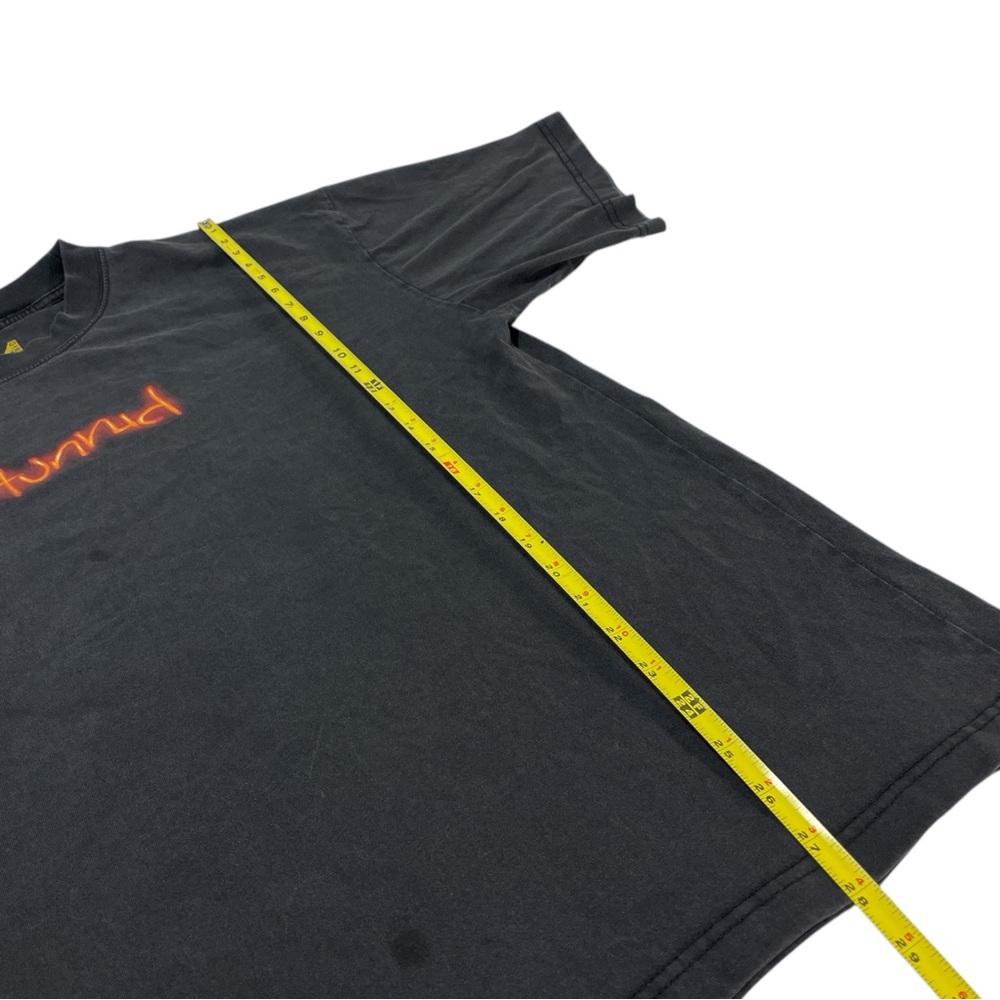 4Hunnid Black Graphic‎ Tee with Flame and Card Design Men’s XL - Picture 7 of 8